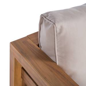 Loungebank Estela I polyester/massief acaciahout - bruin/grijs