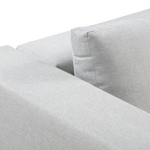 Loungebank ELWAH geweven stof/aluminium - lichtgrijs/zwart - Breedte: 220 cm