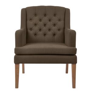 Fauteuil Allegany Tissu structuré Gohar: Marron