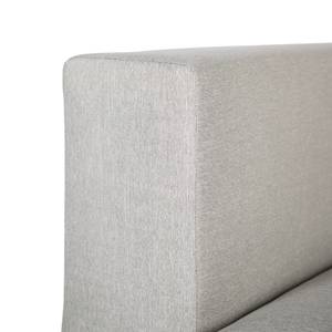 Poltrona lounge ELWAH Tessuto / Alluminio - Nero / Grigio chiaro