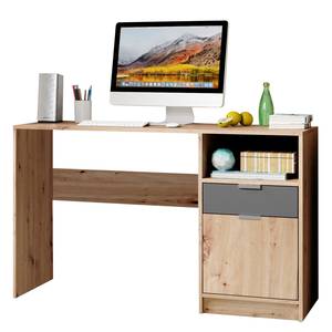 Bureau Karla Marron - Bois manufacturé - 120 x 75 x 54 cm