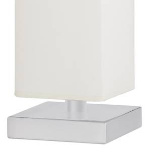 Tafellamp Piet geweven stof/staal - 1 lichtbron - Wit