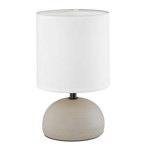 Lampe Luci Tissu / Céramique - 1 ampoule - Blanc / Beige