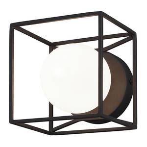 Wandlamp Gabbia opaalglas/staal - 1 lichtbron