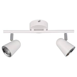 Plafondlamp Toulouse polycarbonaat - Wit - Aantal lichtbronnen: 2