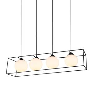 Hanglamp Gabbia opaalglas/staal - Aantal lichtbronnen: 4