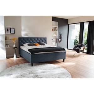 Gestoffeerd bed San Remo Duifgrijs - 160 x 200cm - Zwart