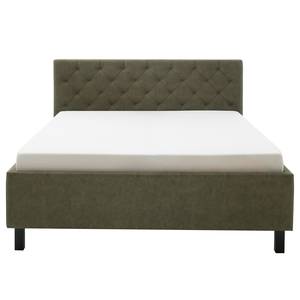 Gestoffeerd bed San Remo Groen - 180 x 200cm - Zwart