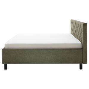 Gestoffeerd bed San Remo Groen - 180 x 200cm - Zwart