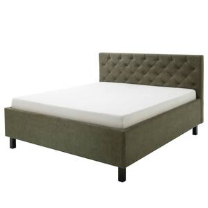 Gestoffeerd bed San Remo Groen - 180 x 200cm - Zwart