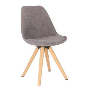 Chaises capitonnées Taskan II (lot de 2) gris