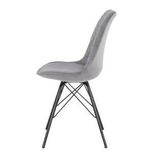 Gestoffeerde stoel Flekke I (set van 2) grijs