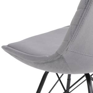 Chaises capitonnées Flekke I (lot de 2) Gris