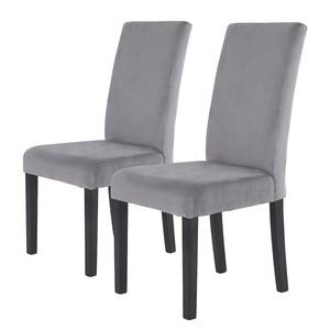 Chaises capitonnées Talma I (lot de 2) Gris