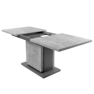 Table Brussel (extensible) - Imitation béton - Largeur : 140 cm