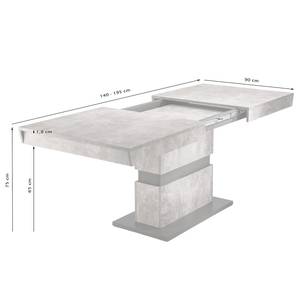 Eettafel Emilio I (met uitschuiffunctie) - Breedte: 140 cm - Uittrekbaar