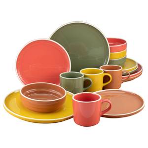 Servizio da tavola INDIAN SUMMER (16) Stoneware - Multicolore