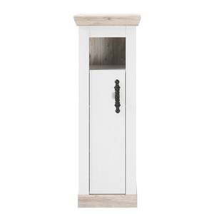 Armoire de salle de bain Lewk Imitation pin blanc / Imitation pin