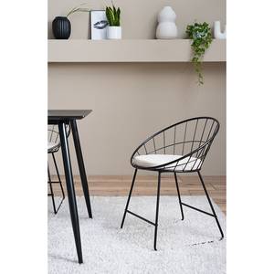 Chaises Ceza (lot de 2) Beige / Noir