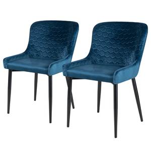 Chaises Dorio (lot de 2) Bleu brillant