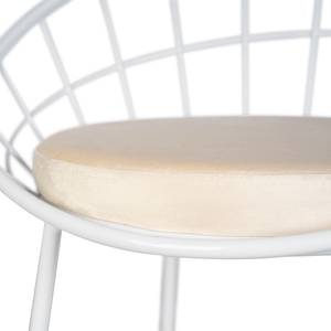 Chaise de bar Ceza (lot de 2) Sable / Blanc