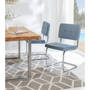 Chaises cantilever Feliz (lot de 2) Bleu pastel