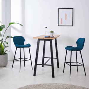 Chaises de bar Fia (lot de 2) Bleu brillant