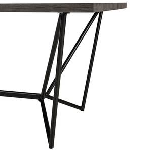 Table Ayden Imitation chêne marron-noir