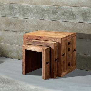 Tavolino Container I (3) Legno massello di Sheesham - Palissandro indiano