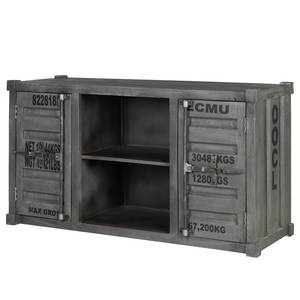 Tv-meubel Container I massief acaciahout - acaciahout grijs