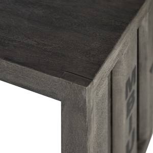 Tavolino Container I (3) Legno massello di acacia - Acacia Grigio