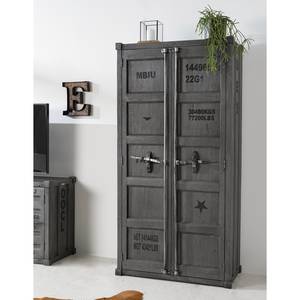 Armadio Container Legno massello di acacia - Acacia Grigio