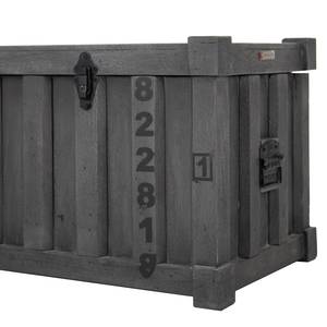 Salontafel Container II massief acaciahout - Acaciahouten Grijs