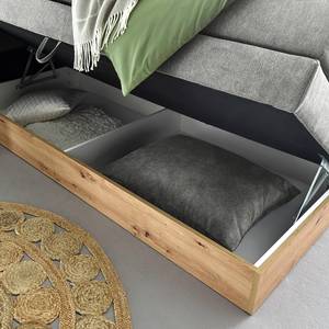 Lit boxspring Naumburg Gris foncé