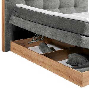 Lit boxspring Naumburg Gris foncé