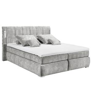 Lit boxspring Liverpool Gris lumineux - 180 x 200cm