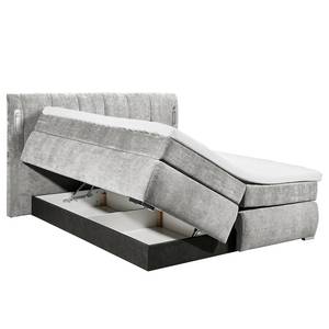 Lit boxspring Liverpool Gris lumineux - 180 x 200cm