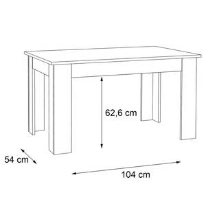 Tavolo da pranzo Timber Bianco - Larghezza: 140 cm