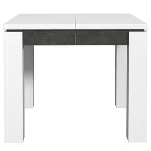 Table Boneo Blanc brillanc / Gris foncé / Blanc