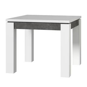 Table Boneo Blanc brillanc / Gris foncé / Blanc