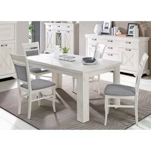 Table Kimbark (extensible) - Imitation pin blanc