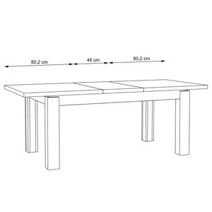 Table Alviano (extensible) - Imitation pin blanc