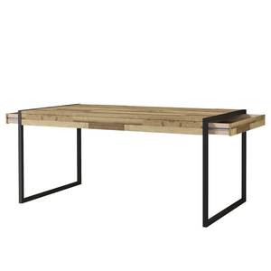 Eettafel Voru wild eikenhouten look/zwart