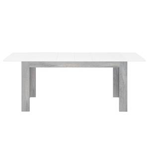 Eettafel Uyu Grijs - Wit - Plaatmateriaal - 160 x 78 x 90 cm