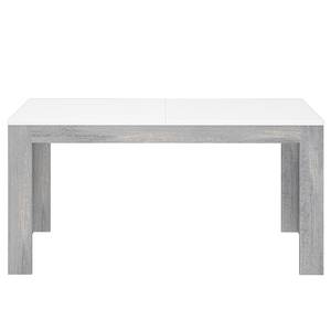 Tavolo da pranzo Uyu Grigio - Bianco - Materiale a base lignea - 160 x 78 x 90 cm