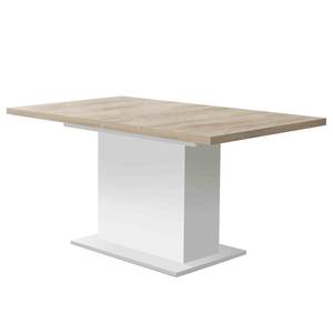 Table Shima (extensible) - Imitation chêne argenté / Blanc