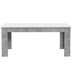 Eettafel Timber Wit/Concrete look - Breedte: 180 cm