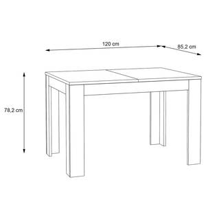 Eettafel Boyd (met uitschuiffunctie) eikenhouten look