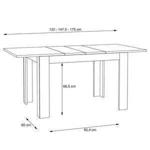Table Boyd (extensible) - Imitation chêne