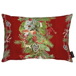 Coussin 9529 Coton - Rouge - 35 x 50 cm